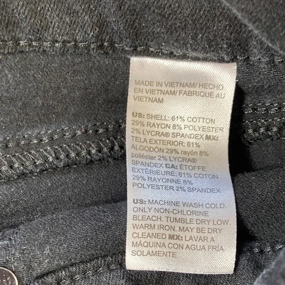 Chico's Sz 0.5 Bundle of 2 Black Brown Pull On Jegging Skinny Stretch Jeans 6R - Picture 4 of 10